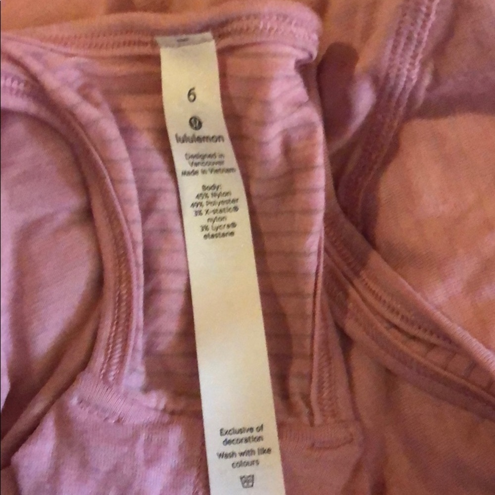 Pink LULULEMON 🍋 TANK TOP - Picture 3 of 3